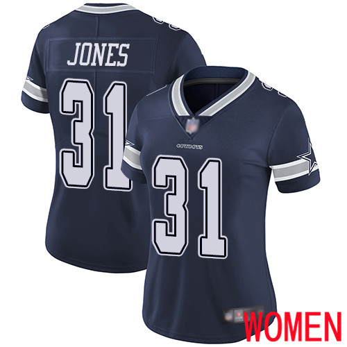 Women Dallas Cowboys Limited Navy Blue Byron Jones Home #31 Vapor Untouchable NFL Jersey->dallas cowboys->NFL Jersey